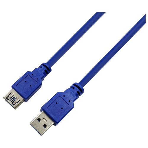 Кабель ProLogix (PR-USB-P-11-30-3m) USB 3.0 AM/AF, синій, 3м фото №1