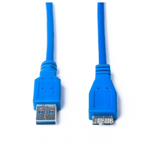 Кабель ProLogix (PR-USB-P-12-30-05m) USB 3.0 AM/MicroBM, синій, 0,5м фото №2