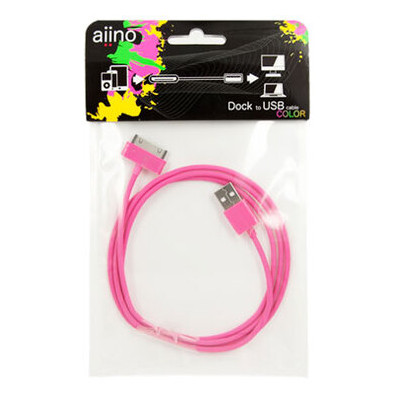 USB кабель для iPhone та iPad Aiino, рожевий фото №2