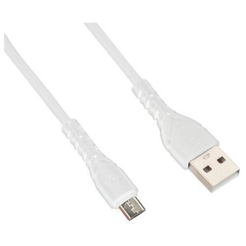 Кабель Proda PD-B47m USB-microUSB 1м Білий фото №3