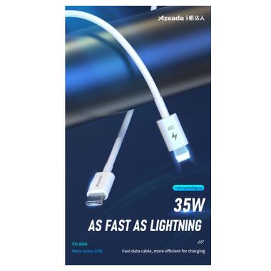 Дата кабель USB-C to Lightning 1.0m PD-B84i 35W Proda (PD-B84i-WHT) фото №3