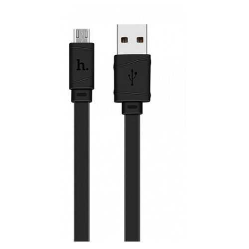 Дата-кабель Hoco X5 Bamboo USB to Lightning 100 см чорний фото №1