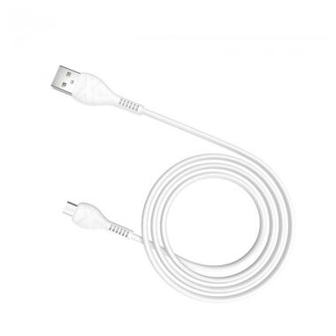 Дата кабель Hoco X37 "Cool power” Micro USB 1 м білий фото №1