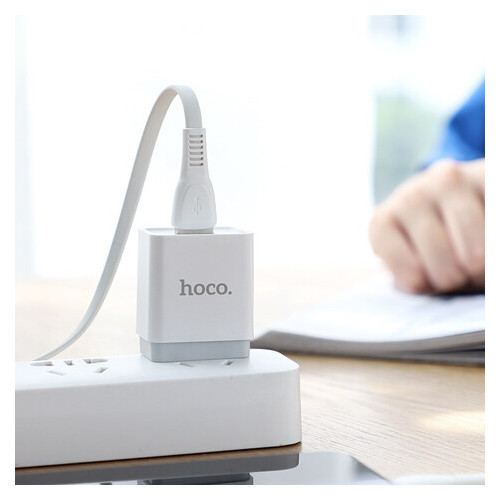 Дата кабель Hoco X40 Noah USB to Micro USB 1 м білий фото №7