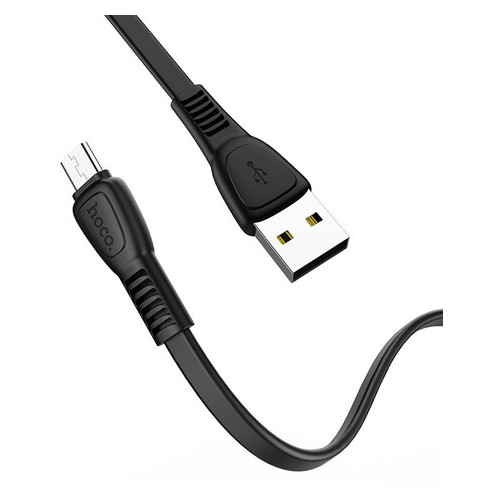 Дата кабель Hoco X40 Noah USB to Micro USB 1 м чорний фото №3