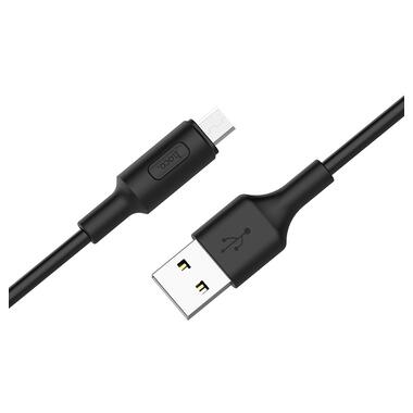 Дата кабель Hoco X25 Soarer Micro USB 1 м чорний фото №3