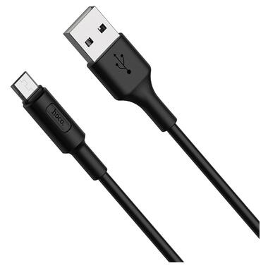 Дата кабель Hoco X25 Soarer Micro USB 1 м чорний фото №2