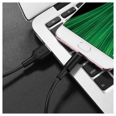 Дата кабель Hoco X25 Soarer Micro USB 1 м чорний фото №4