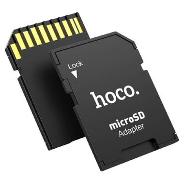 Перехідник Hoco HB22 TF to SD card holder Black фото №1
