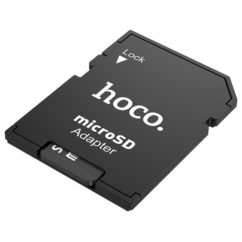 Перехідник Hoco HB22 TF to SD card holder Black фото №2
