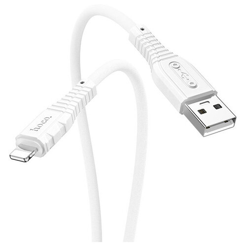Дата кабель Hoco X67 Nano USB to Lightning 1 м білий фото №2