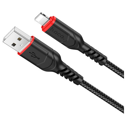 Дата кабель Hoco X59 Victory USB to Lightning 1 м чорний фото №2