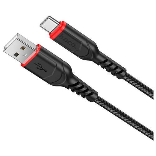 Дата кабель Hoco X59 Victory USB to Type-C 1 м чорний фото №3