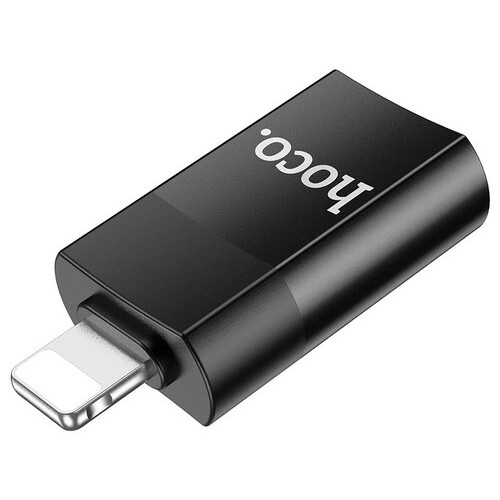 Перехідник Hoco UA17 Lightning Male to USB Female USB 2.0 чорний фото №4