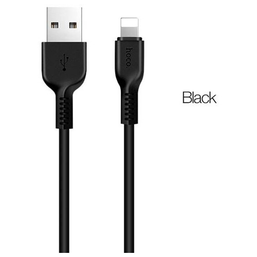 Кабель Hoco X20 USB Lightning 2.4 A 1 м Black (6957531068808) фото №1