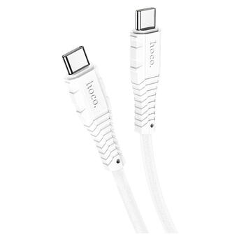 Дата кабель Hoco X67 Nano 60 W Type-C to Type-C 1 м White фото №2