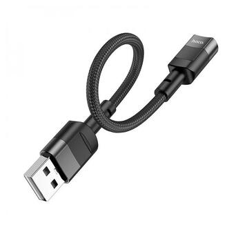 Кабель Hoco U107 USB male to Type-C Female 2A 0,1 м Black (6931474789976) фото №4