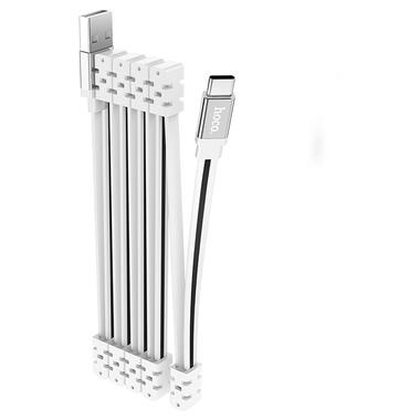 Дата кабель Hoco U103 Magnetic Absorption USB to Type-C 1 м White фото №1