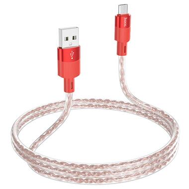 Дата кабель Hoco X99 Crystal Junction USB to Micro USB 1.2 м Red фото №4