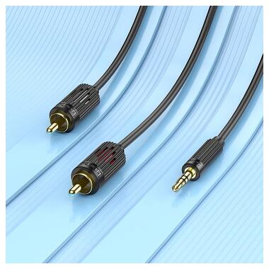 Кабель Hoco 3.5 double Lotus RCA audio cable UPA28 |1.5M| черный фото №8