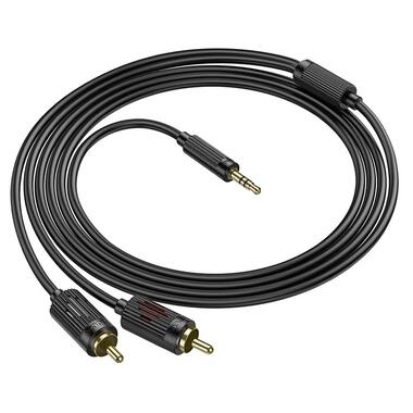 Кабель Hoco 3.5 double Lotus RCA audio cable UPA28 |1.5M| черный фото №7