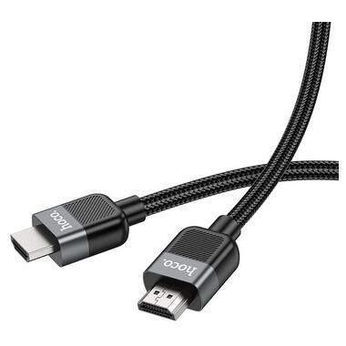 Кабель HOCO Cutting-edge HDTV 2.0 male-to-male 4K HD data cable US09 (L=1M) черный фото №4