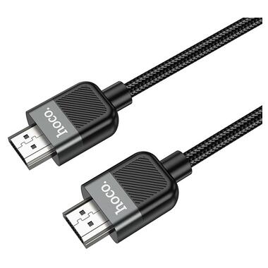 Кабель HOCO Cutting-edge HDTV 2.0 male-to-male 4K HD data cable US09 (L=1M) черный фото №3