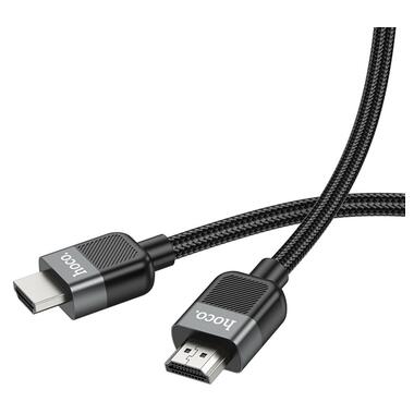 Кабель HOCO Cutting-edge HDTV 2.0 male-to-male 4K HD data cable US09 (L=2m) черный фото №4