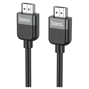 Кабель HOCO Cutting-edge HDTV 2.0 male-to-male 4K HD data cable US09 (L=2m) черный фото №1