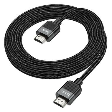 Кабель HOCO Cutting-edge HDTV 2.0 male-to-male 4K HD data cable US09 (L=3M) черный фото №2