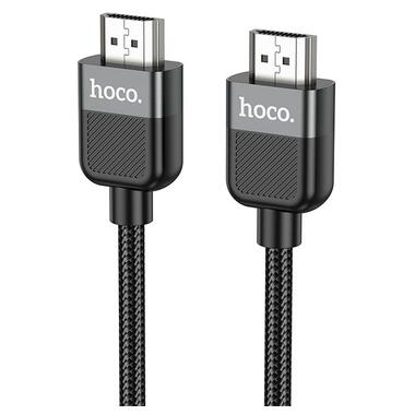 Кабель HOCO Cutting-edge HDTV 2.0 male-to-male 4K HD data cable US09 (L=3M) черный фото №1