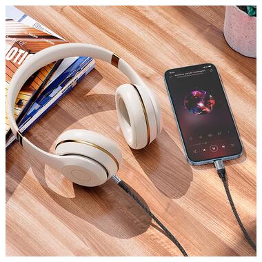 Кабель Hoco Fresh digital audio conversion Cable Lightning UPA26 |1m DAC| черный фото №5