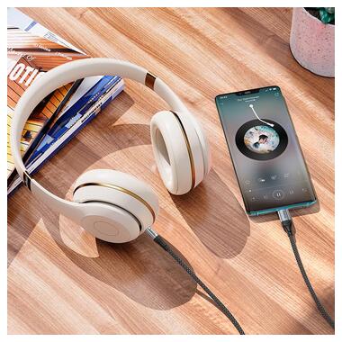 Кабель HOCO fresh digital audio conversion Cable Type - C UPA26 |1m DAC| черный фото №3