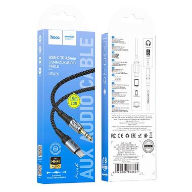 Кабель HOCO fresh digital audio conversion Cable Type - C UPA26 |1m DAC| черный фото №4