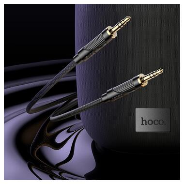 Кабель Hoco Friend audio cable AUX UPA30 |1m| черный фото №3