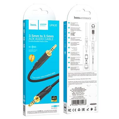 Кабель Hoco Friend audio cable AUX UPA30 |1m| черный фото №5