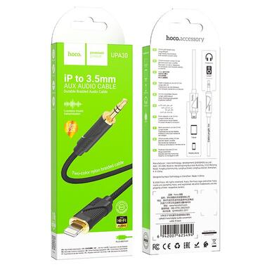 Кабель Hoco Friend digital audio conversion cable aux to Lightning UPA30 |1m DAC| черный фото №5