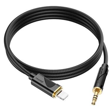 Кабель Hoco Friend digital audio conversion cable aux to Lightning UPA30 |1m DAC| черный фото №2