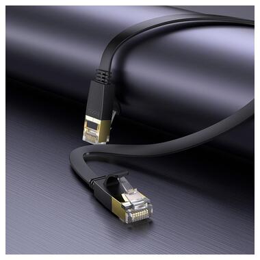 Кабель Hoco General pure copper flat network cable US07 (3M 1Gbps) черный фото №5