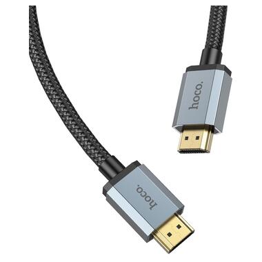 Кабель HOCO HDTV 2.0 Male to Male 4K HD data cable US03 (L=2m) черный фото №4