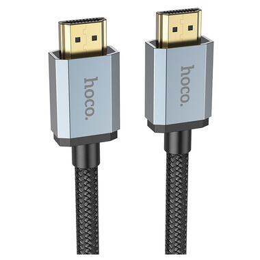 Кабель HOCO HDTV 2.0 Male to Male 4K HD data cable US03 (L=2m) черный фото №1