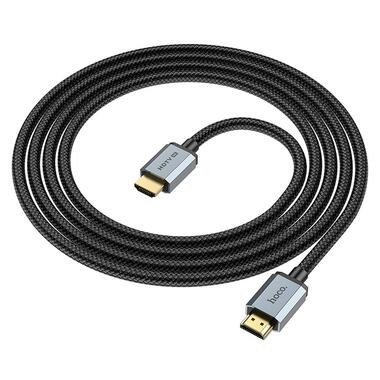 Кабель HOCO HDTV 2.0 Male to Male 4K HD data cable US03 (L=2m) черный фото №2