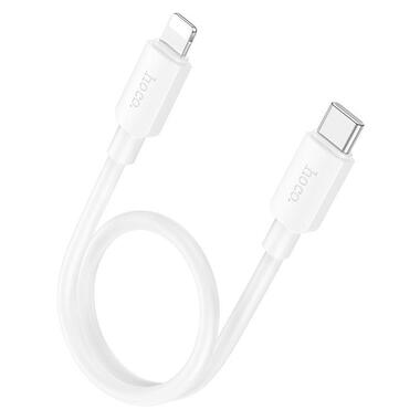 Кабель Hoco Lightning PD Hyper charging data cable X96 |0.25m 2.4A/20W| белый фото №5