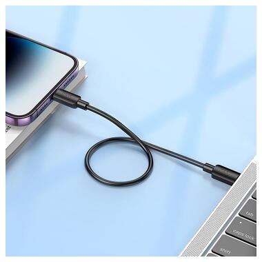 Кабель Hoco Lightning PD Hyper charging data cable X96 |0.25m 2.4A/20W| белый фото №9