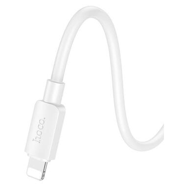 Кабель Hoco Lightning PD Hyper charging data cable X96 |0.25m 2.4A/20W| белый фото №7