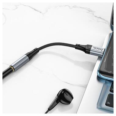 Переходник HOCO Fresh Digital Type-C to 3.5 audio converter LS36 черный фото №8
