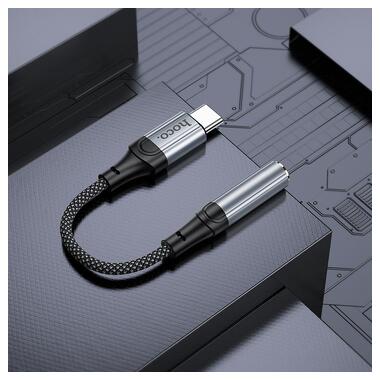 Переходник HOCO Fresh Digital Type-C to 3.5 audio converter LS36 черный фото №7