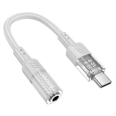 Переходник HOCO Spirit transparent digital audio converter Type-C to 3.5 mm LS37 серый фото №3