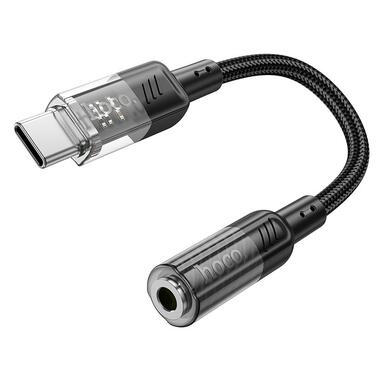 Переходник HOCO Spirit transparent digital audio converter Type-C to 3.5 mm LS37 черный фото №3