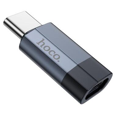 Переходник HOCO Type-C male to iP female charging and data adapter UA29 |3A| черный фото №4